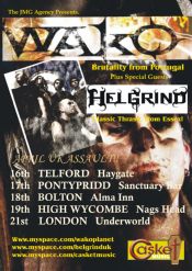 WAKO to tour UK with HELGRIND